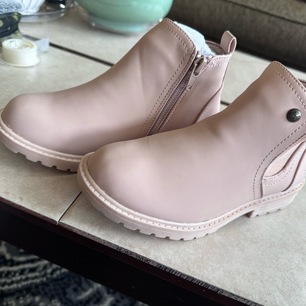 Pink Ankle Boots